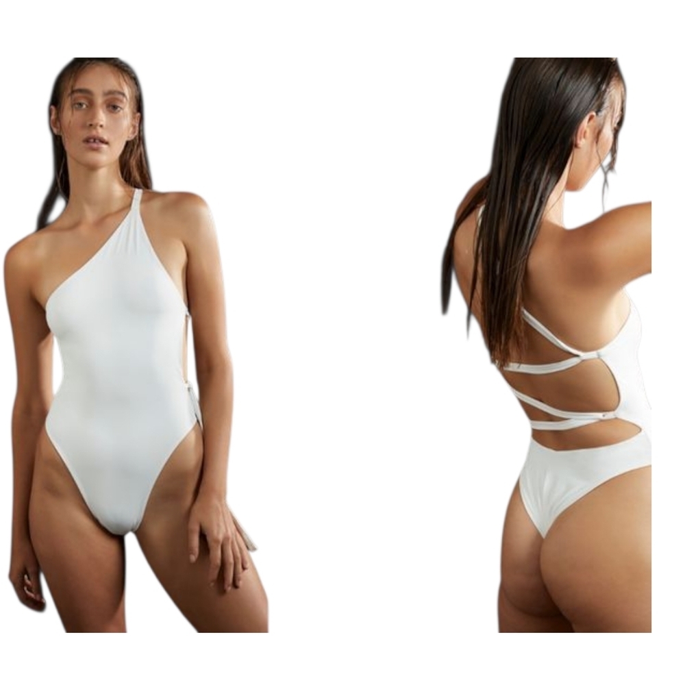 Myraswim One piece tie back one shoulder  swimsuit
